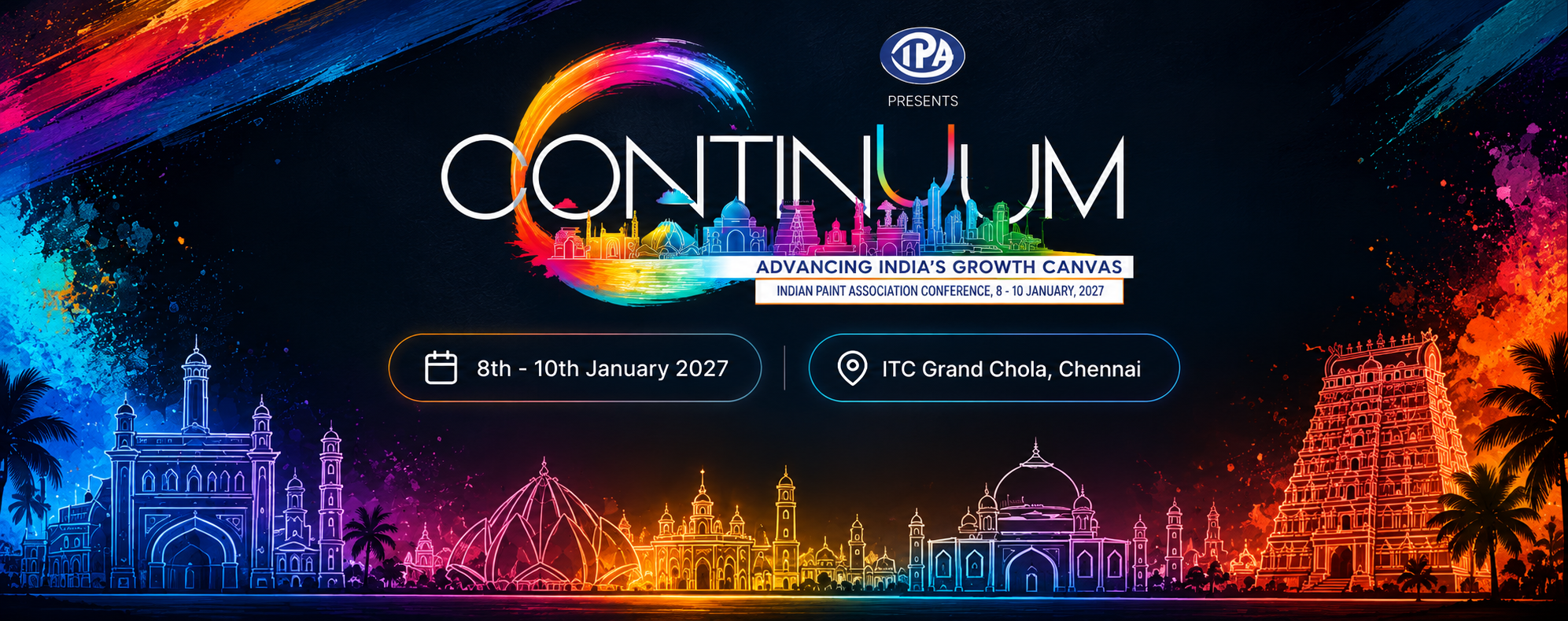 33rd Indian Paint Conference &mdash; &ldquo;Continuum&rdquo;, 8&ndash;10 January 2027, ITC Grand Chola, Chennai